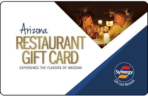 Synergy gift card restaurant list arizona - Buy a Gift for Restaurants in Savannah. Gift up to $1,000 with the suggestion to spend it at any restaurant in Savannah, GA. Delivered in a customized greeting card by email, mail, or printout. Buy a Savannah Restaurants Gift. 100% Satisfaction Guaranteed. $75.
